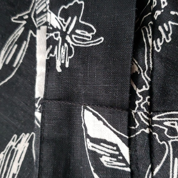 ☕ Merona Black and White Floral Linen Skirt - Picture 7 of 7